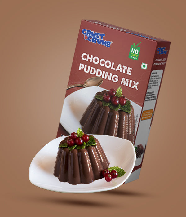 Crust N Crumb Pudding Mix | Vanilla Flavour & Chocolate Flavour | 80 GM