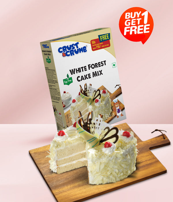 Crust N Crumb Egg Free White Forest Cake Mix | 300 GM