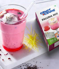 Crust N Crumb Instant Faluda Mix with Jelly Mix | Strawberry Flavour