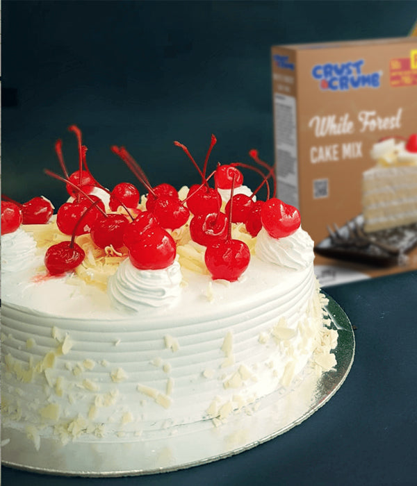 Crust N Crumb Dream Cake Combo Products | Black Forest Cake Mix | White Forest Cake Mix | Whipping Cream Powder | Cocoa Powder